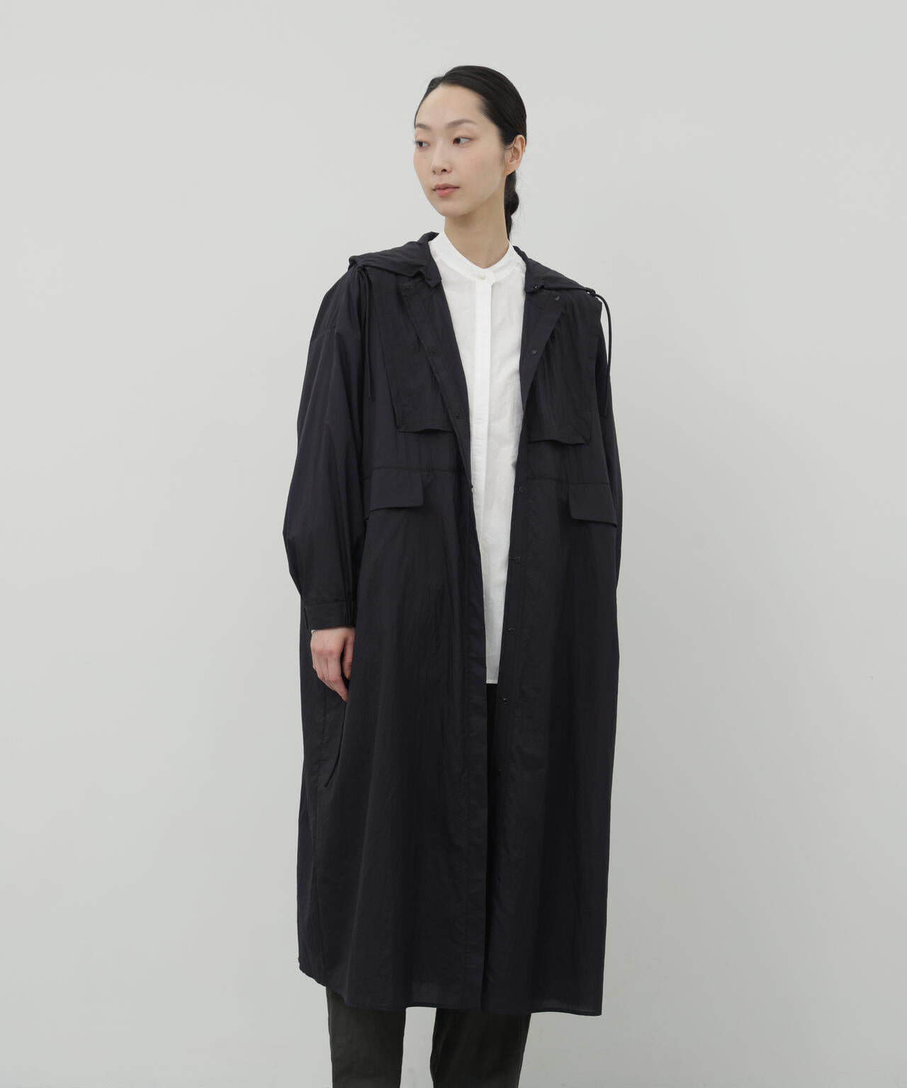 エアーナイロンフーディワンピース