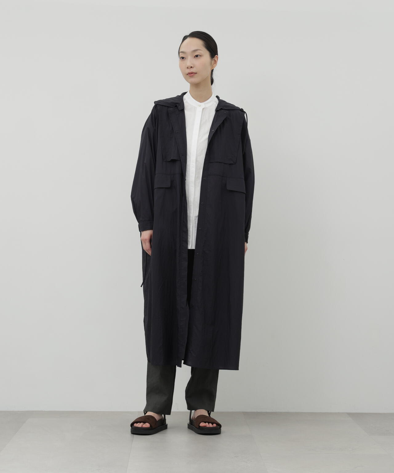 エアーナイロンフーディワンピース