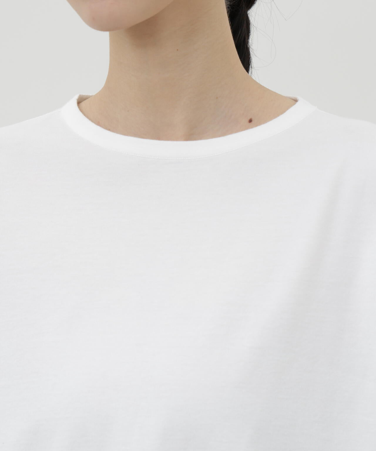 《HIRAKIBA》スリーブ ソフトタッチコットン天竺九分袖Tシャツ