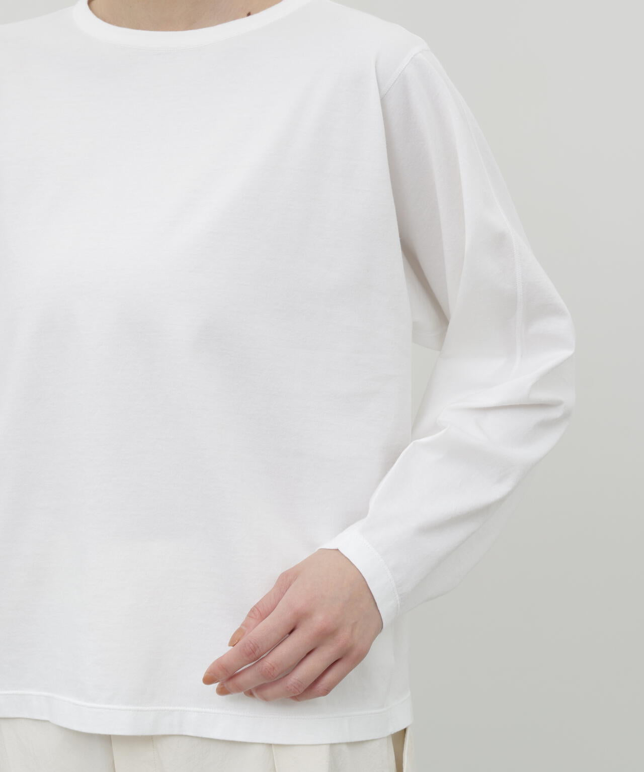ソフトタッチ天竺ロングスリーブプルオーバー