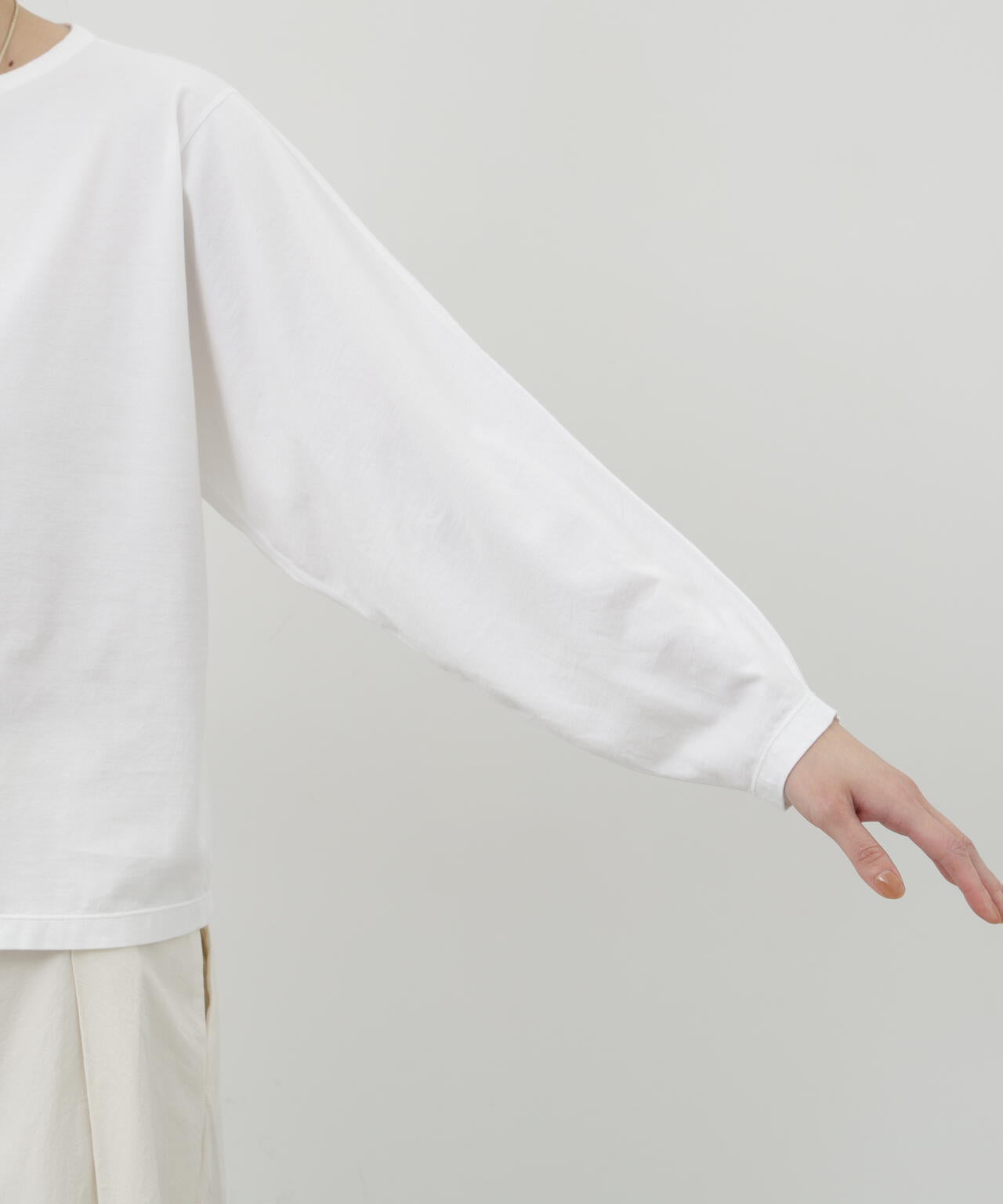 ソフトタッチ天竺ロングスリーブプルオーバー