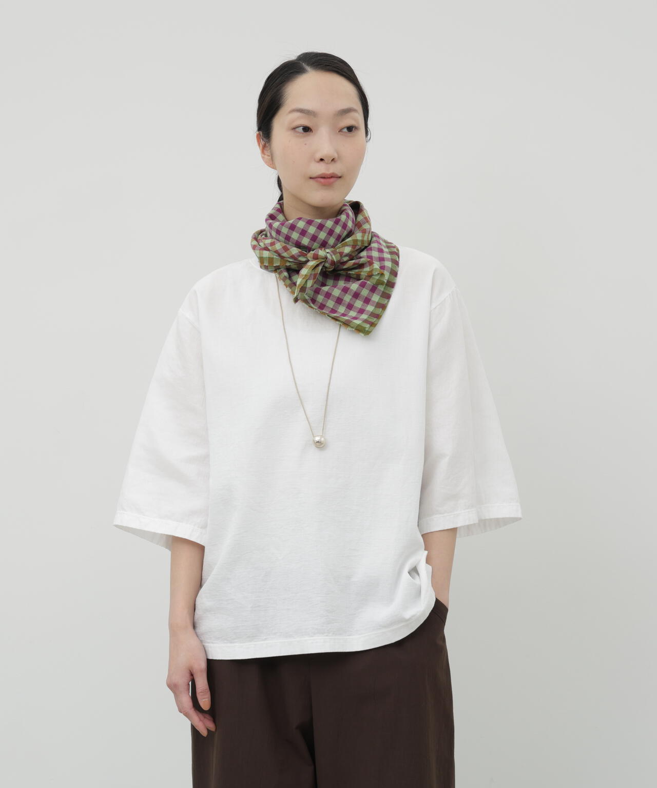 二重ガーゼ半袖Tシャツ