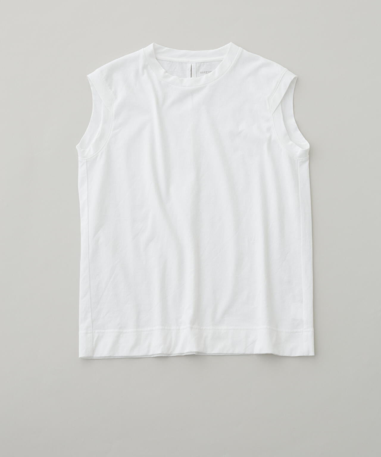 コットンボイルツイル天竺 ノースリーブTシャツ