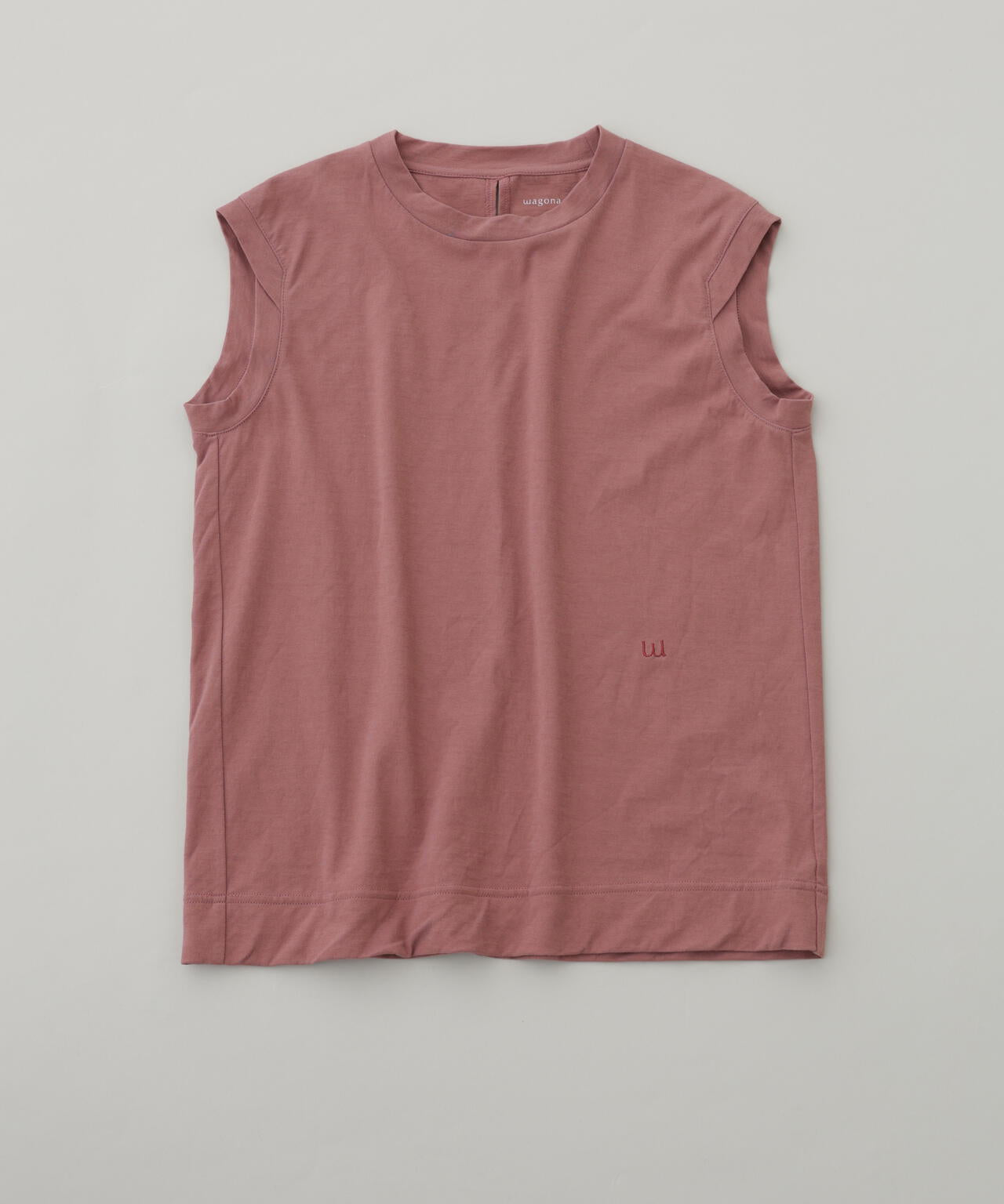 コットンボイルツイル天竺 ノースリーブTシャツ