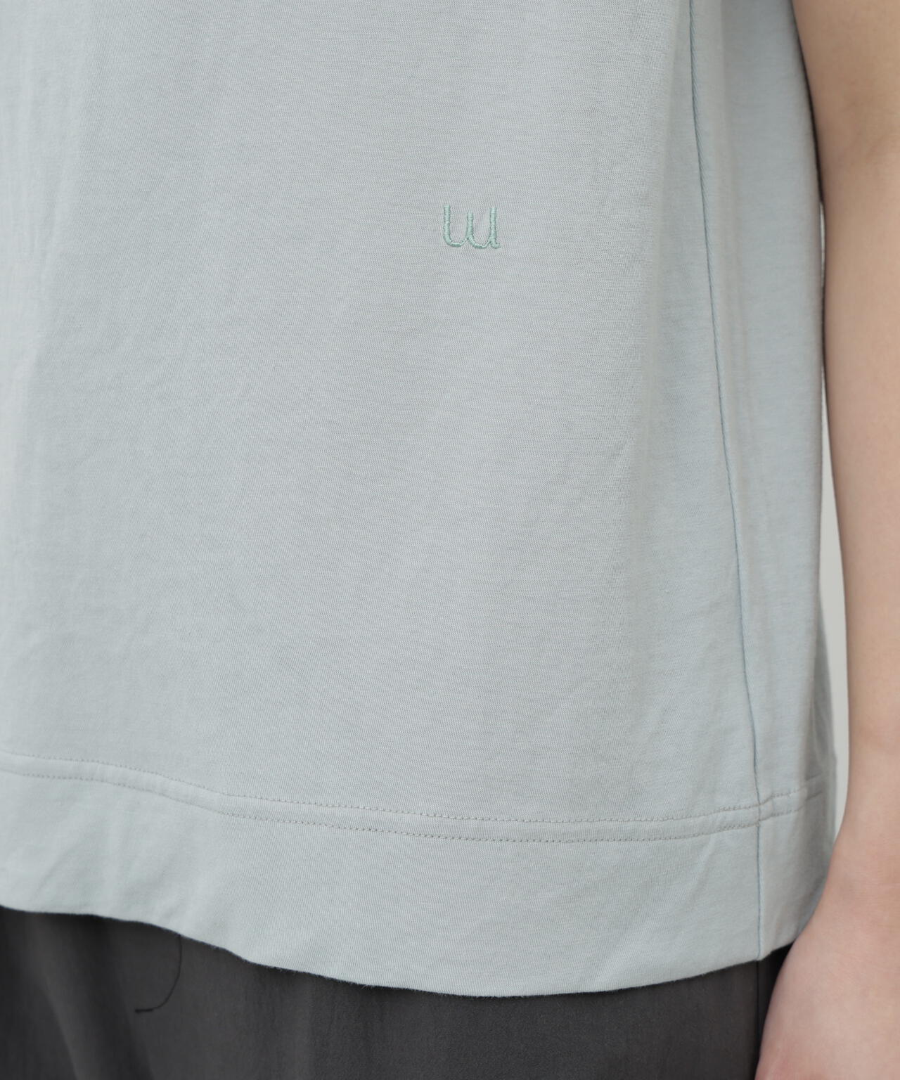 コットンボイルツイル天竺 ノースリーブTシャツ