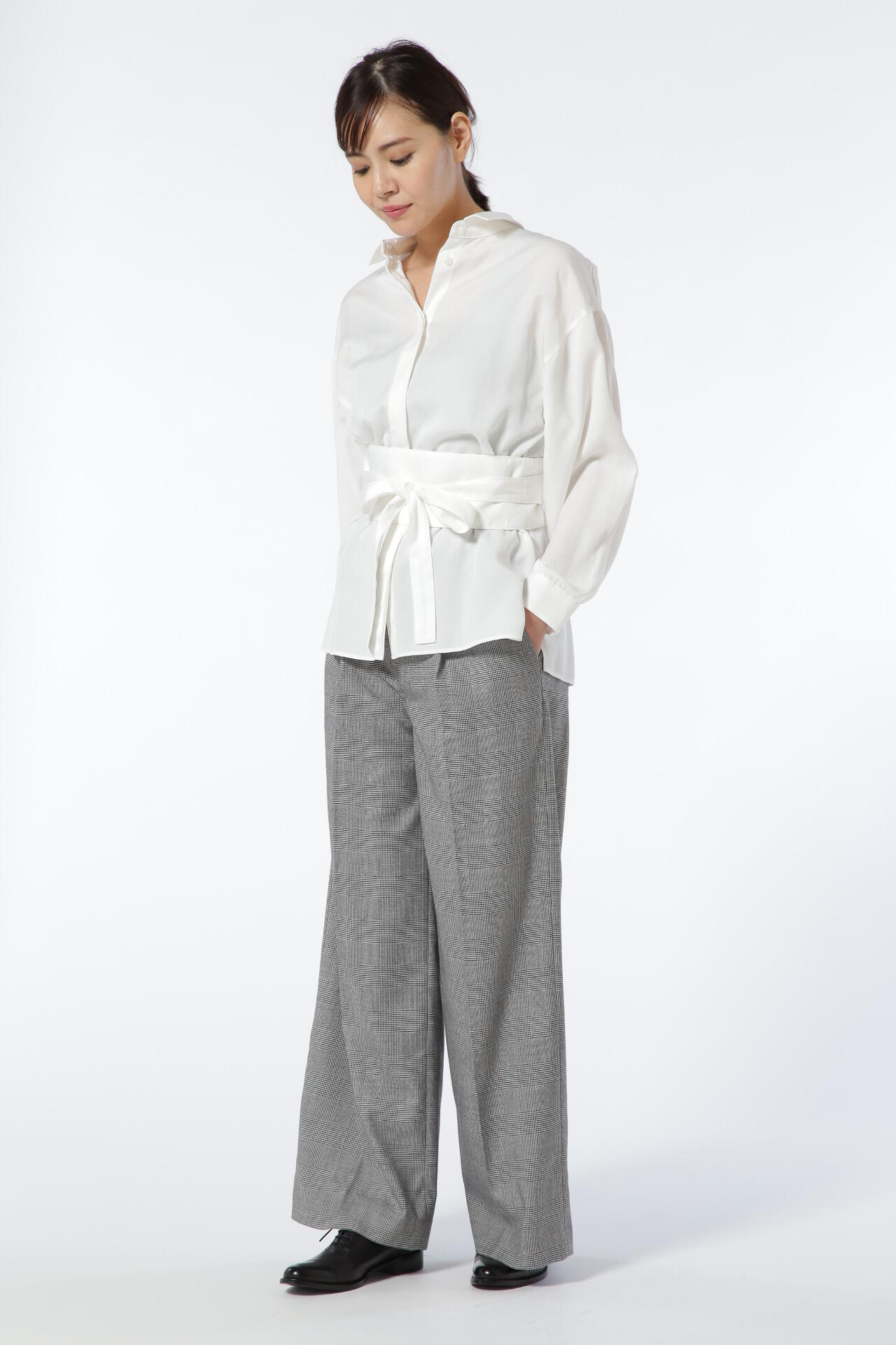 《arrive paris》サッシュベルト付ブラウス