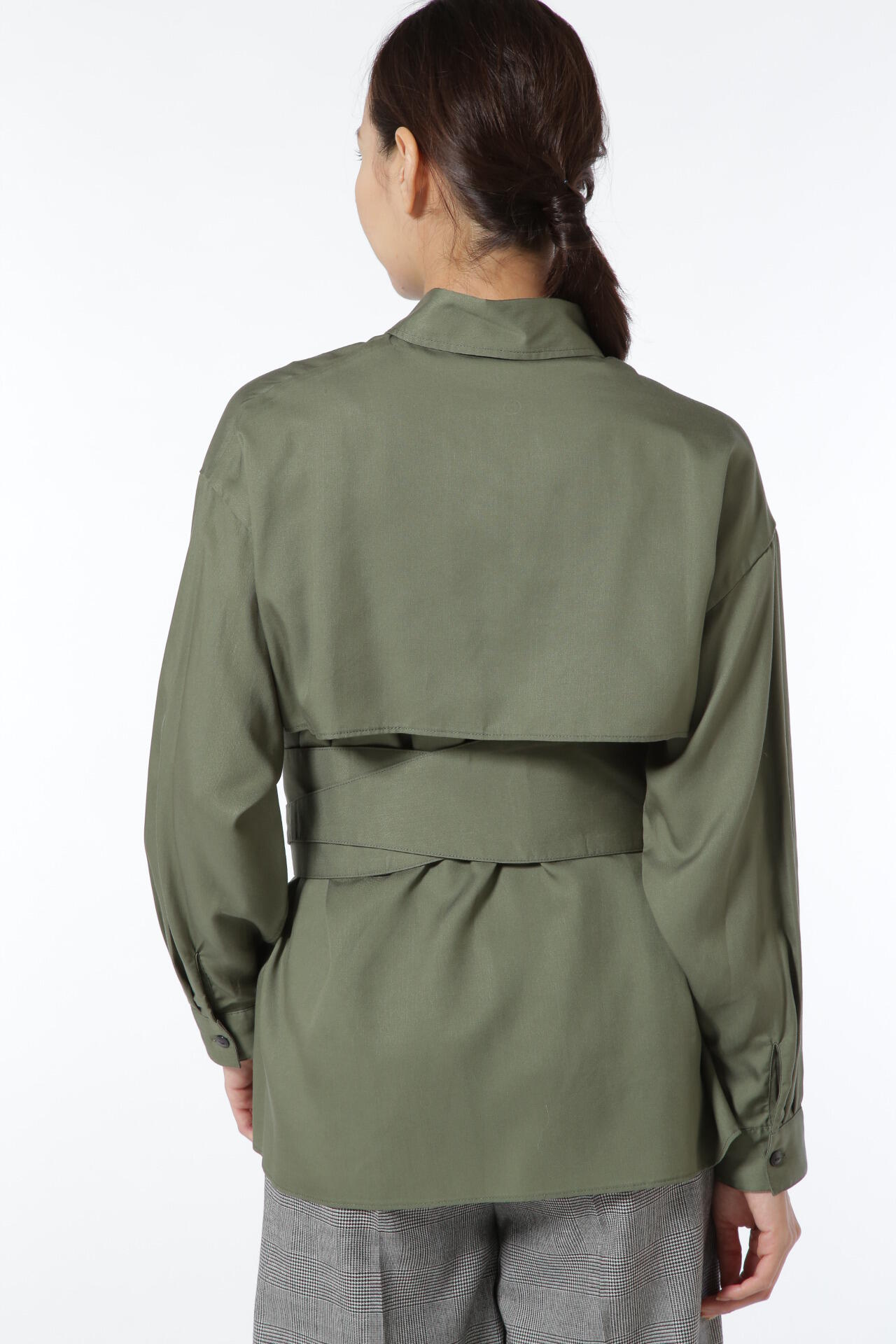 《arrive paris》サッシュベルト付ブラウス