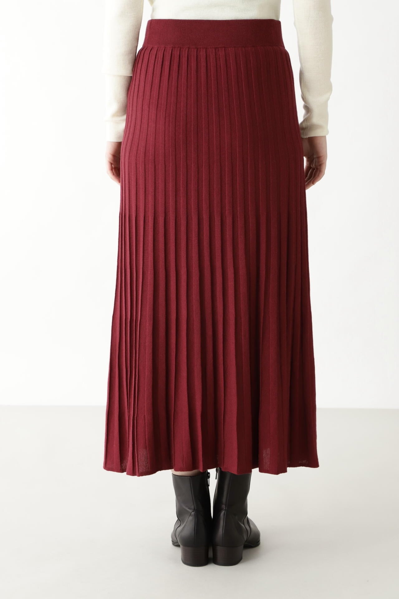 《arrive paris》巻きニットプリーツスカート