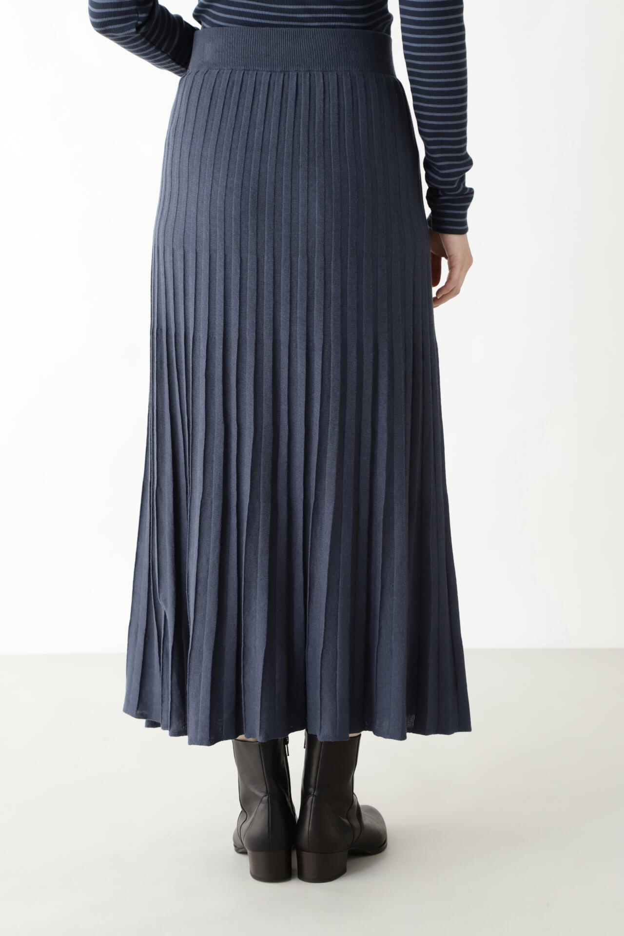 《arrive paris》巻きニットプリーツスカート
