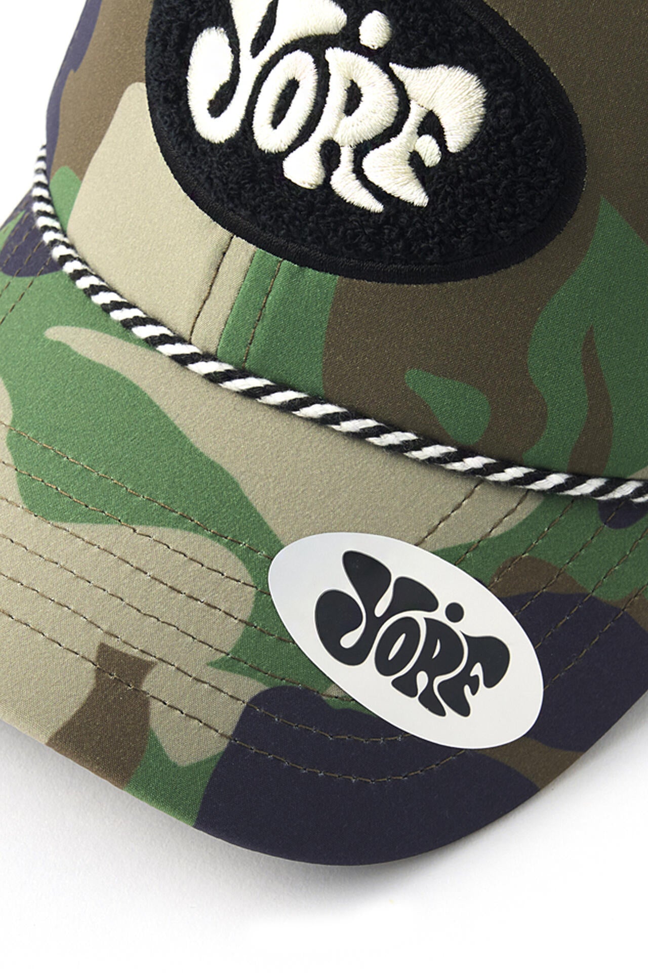 【YORF(ヨルフ)】ロゴカモキャップ