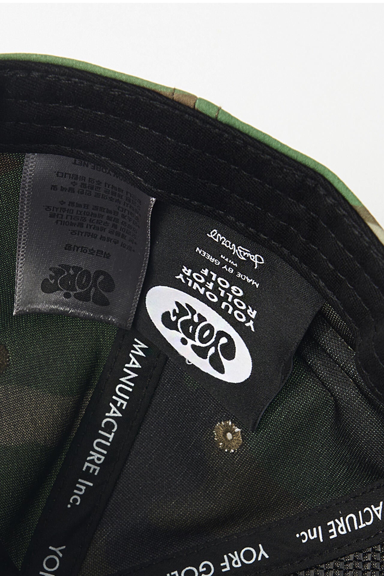 【YORF(ヨルフ)】ロゴカモキャップ