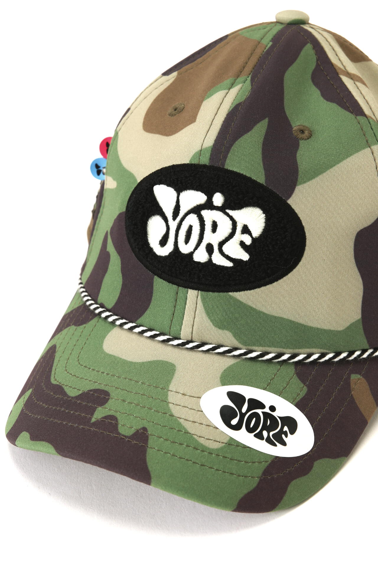 【YORF(ヨルフ)】ロゴカモキャップ