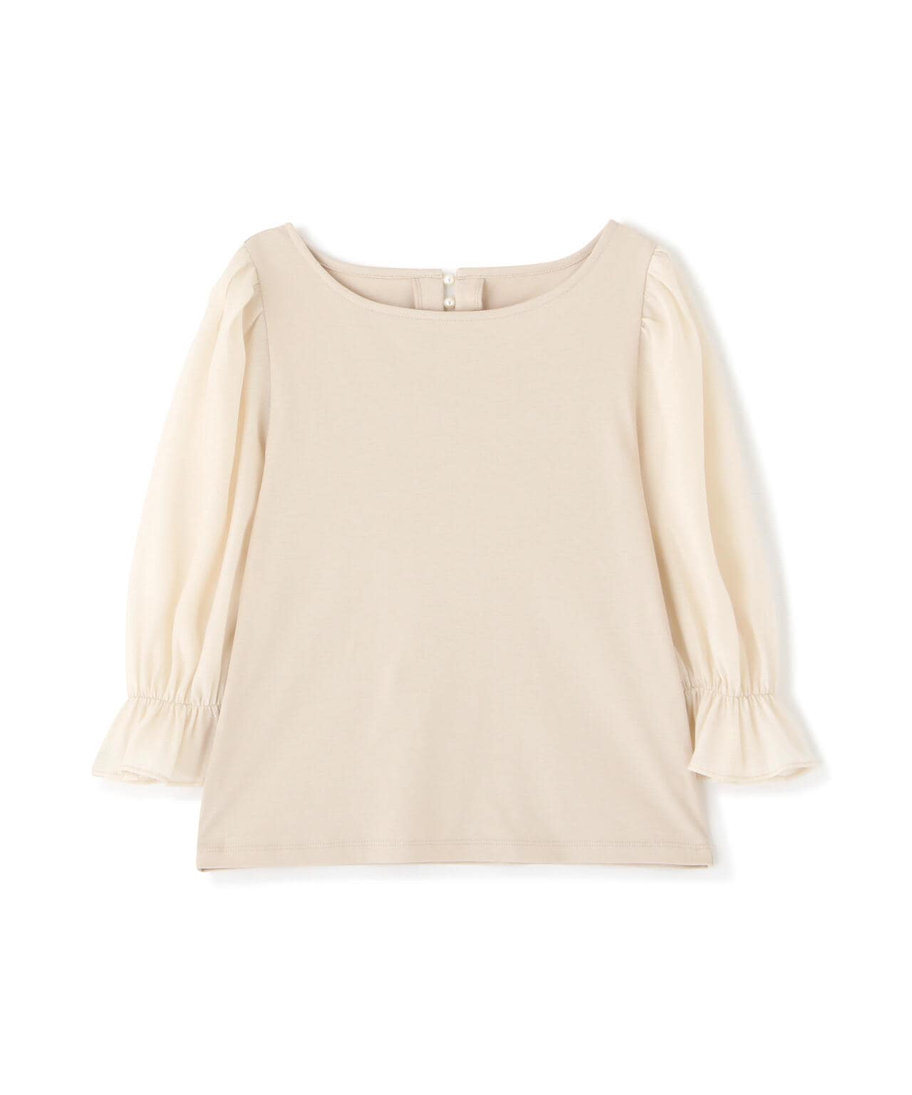 【美人百花5月号掲載 タイアップ休井美郷さん着用商品】シアースリーブカットトップス