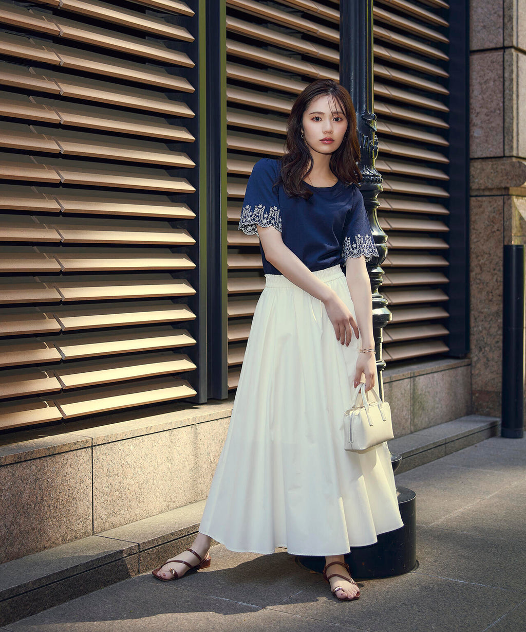 シートーキョー SHE Tokyo Lisa ナイロンツイル ティアードギャザー  