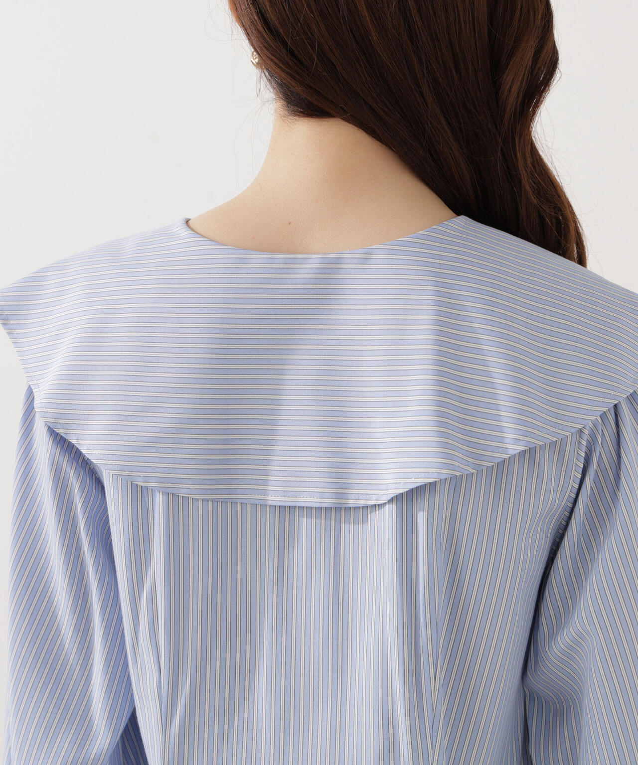 【青島心さん着用】ビッグカラーブラウス