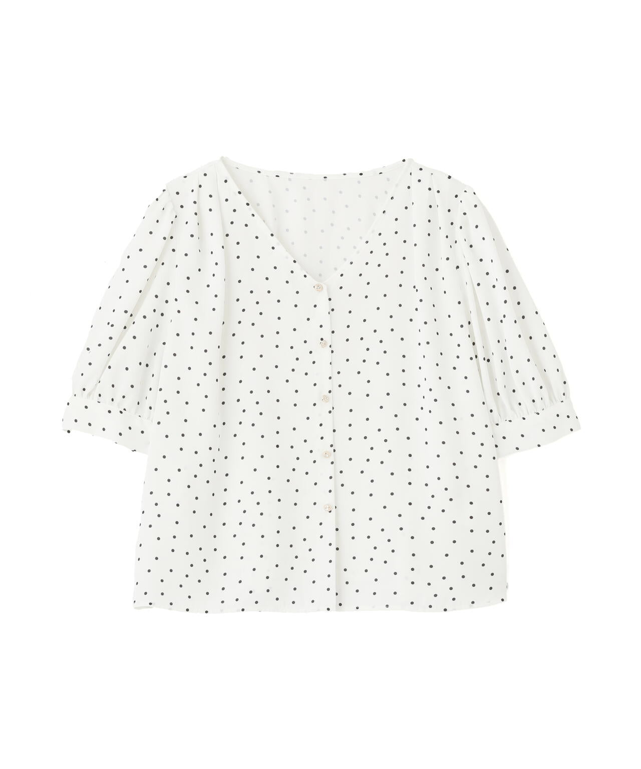 キラボタンブラウス