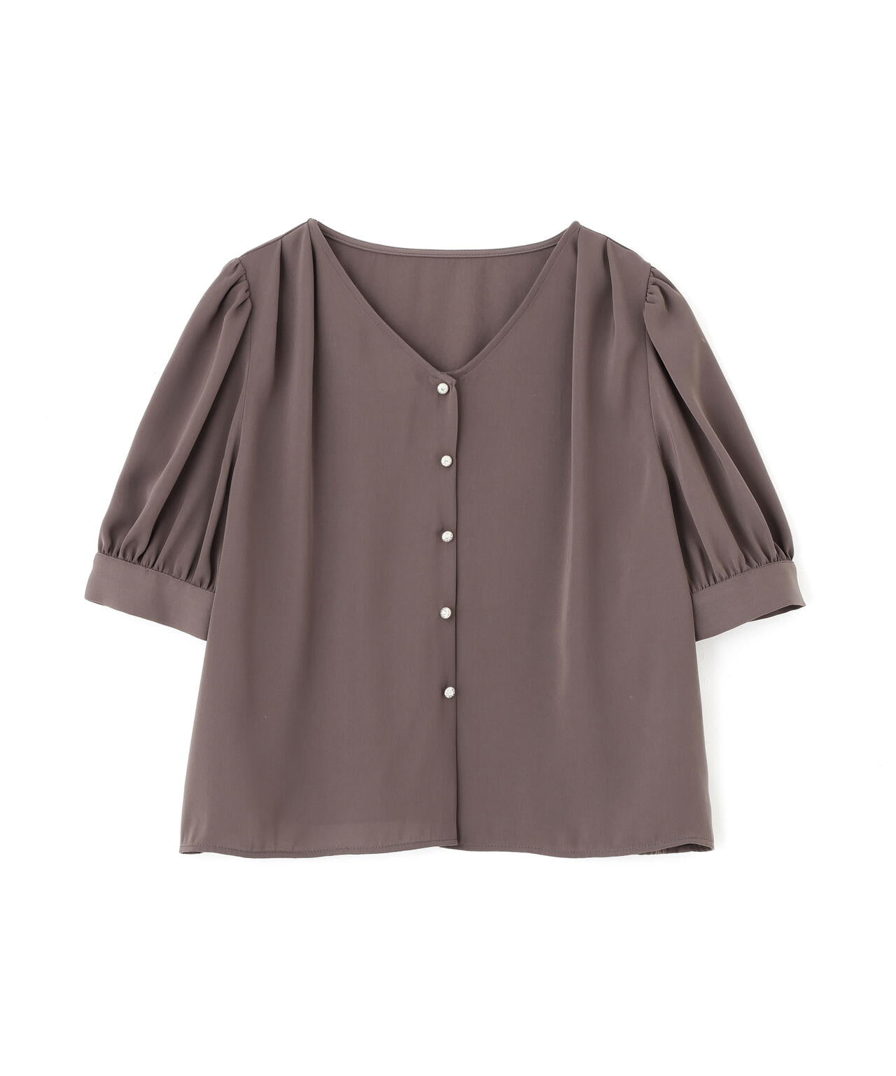 キラボタンブラウス