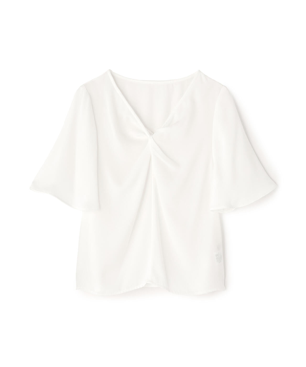 ツイスト半袖ブラウス