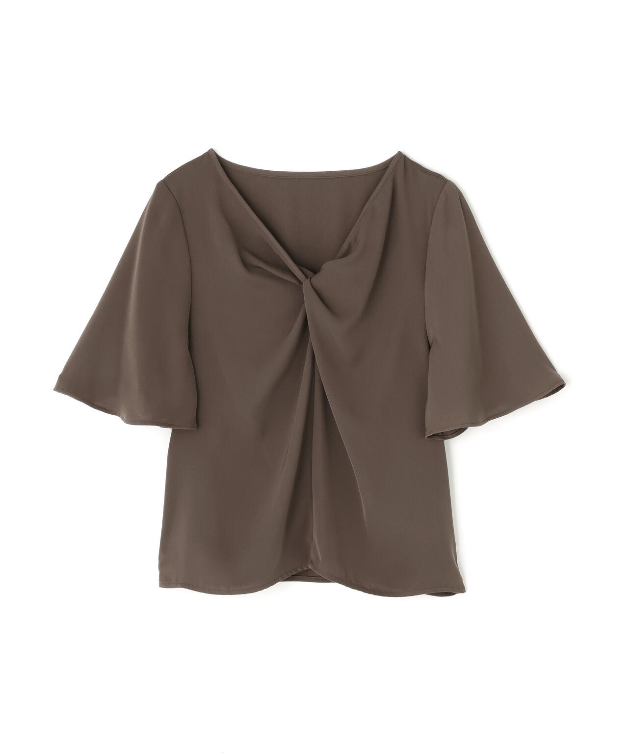 ツイスト半袖ブラウス