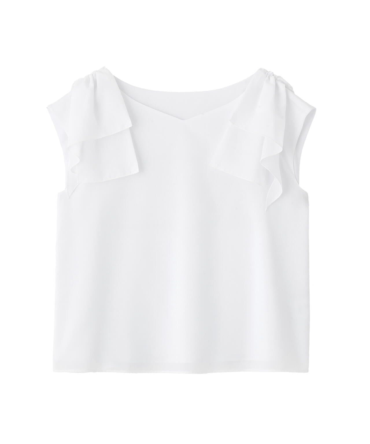 ショルダーリボンブラウス