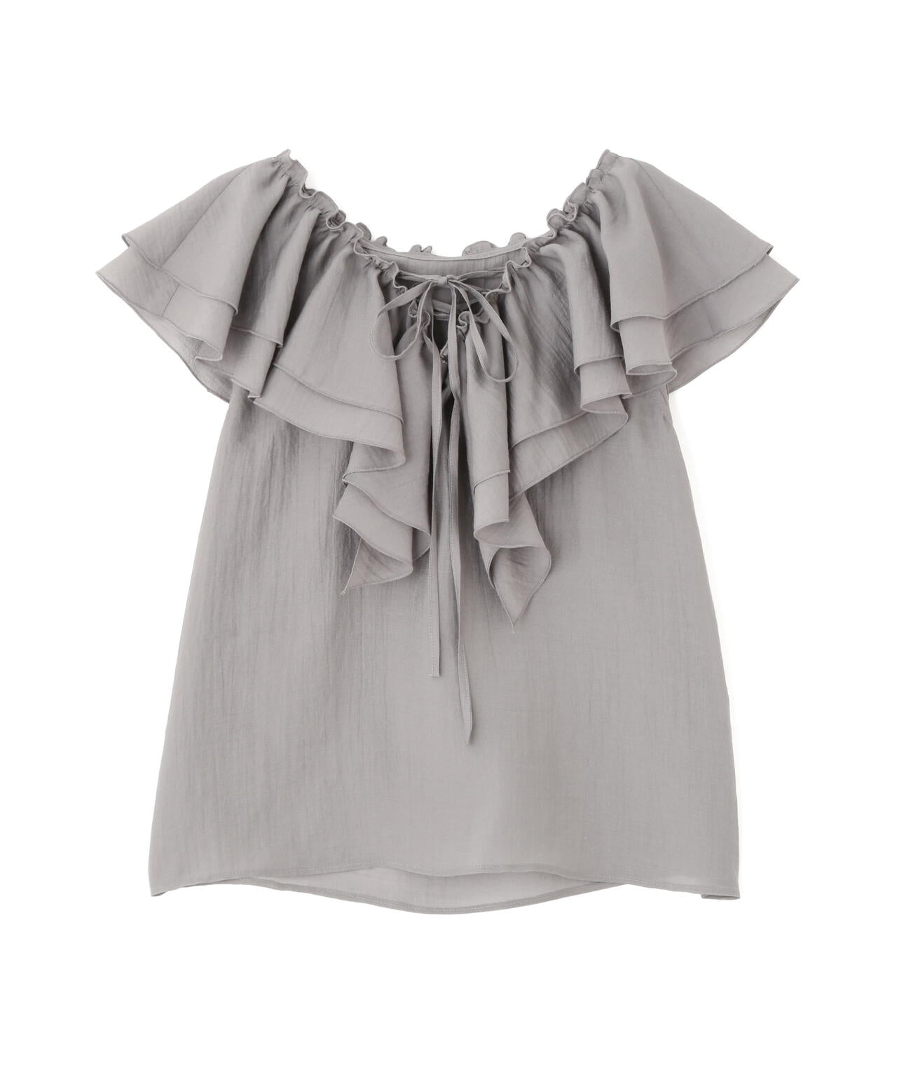 フロントリボンシアーブラウス