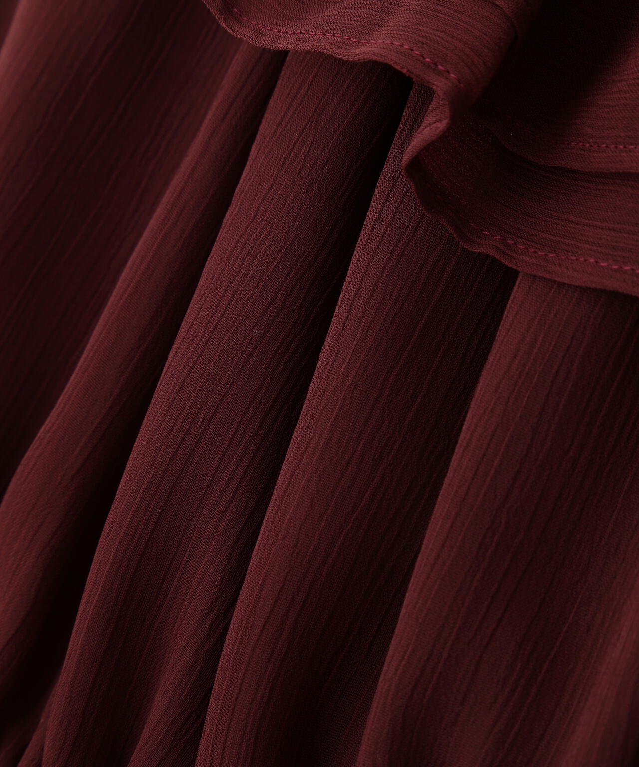 <ウォッシャブル>フリルギャザーブラウス