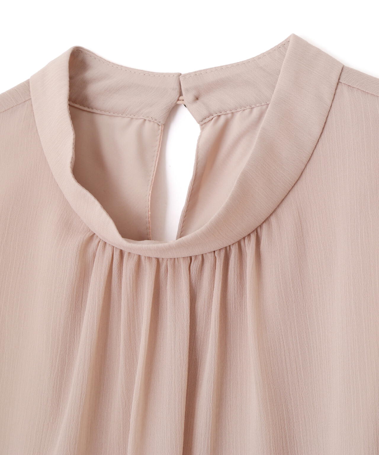 <ウォッシャブル>ビッグリボン楊柳ブラウス