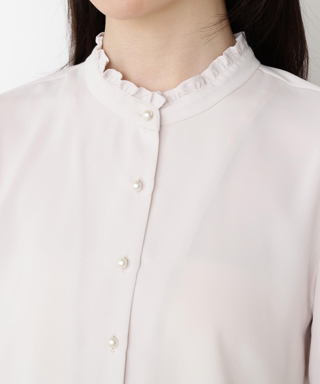 キャンディースリーブパールブラウス