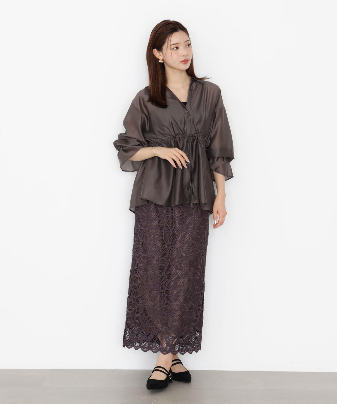 <ハンドウォッシャブル>2wayシャツチュニックセット