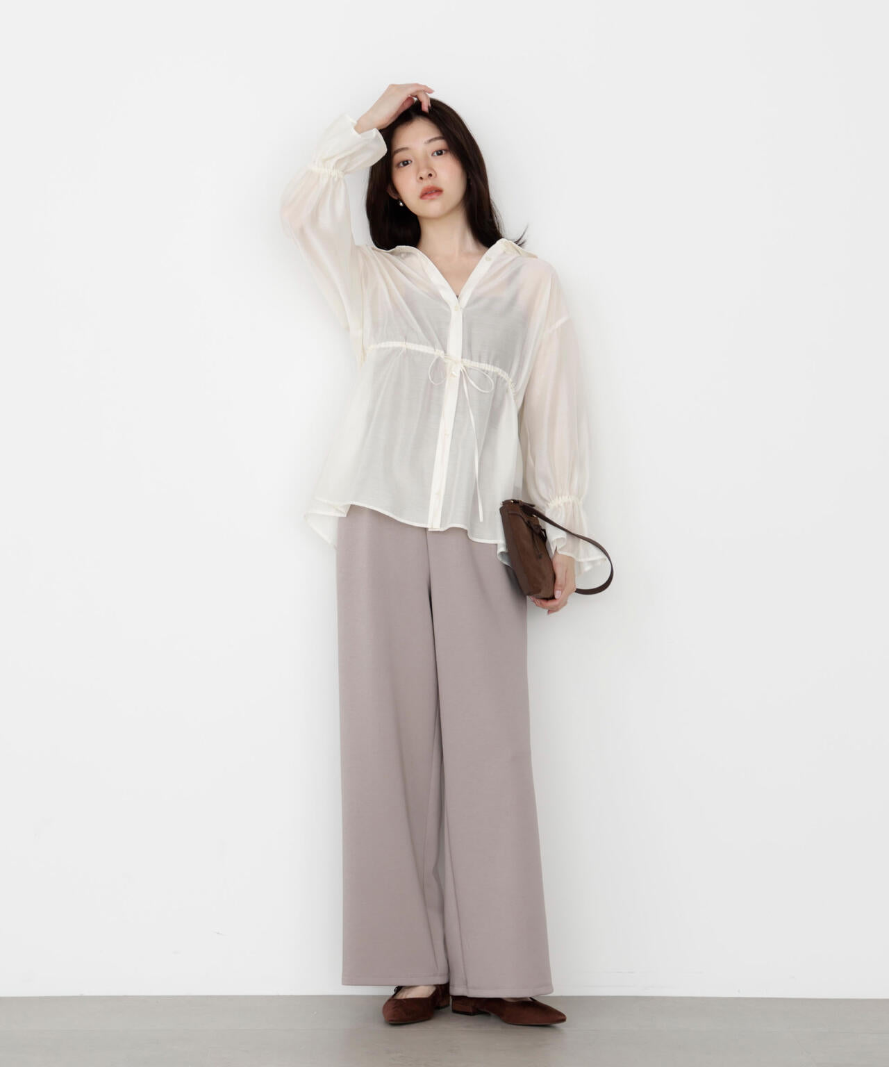 <ハンドウォッシャブル>2wayシャツチュニックセット