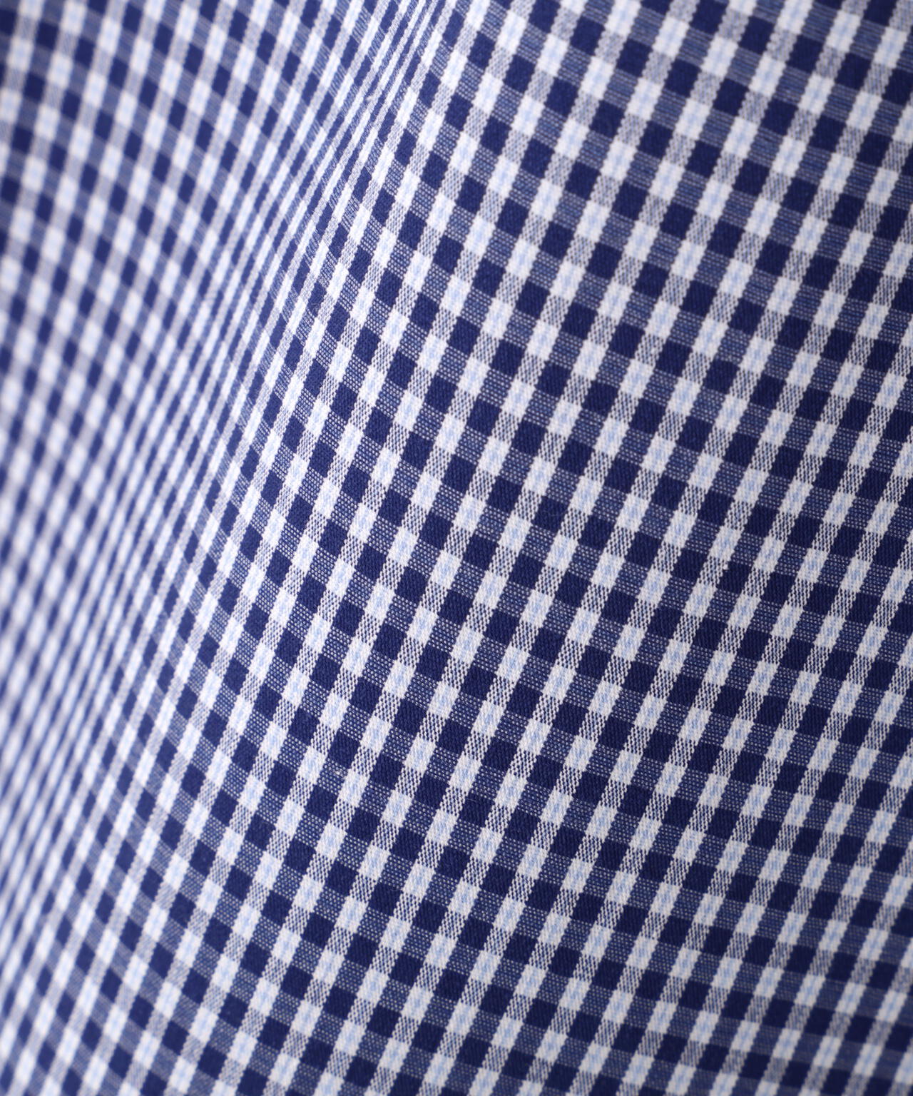 【青島心さん着用】<ウォッシャブル>ベーシックシャツ【ネイビーチェック:WEB限定】