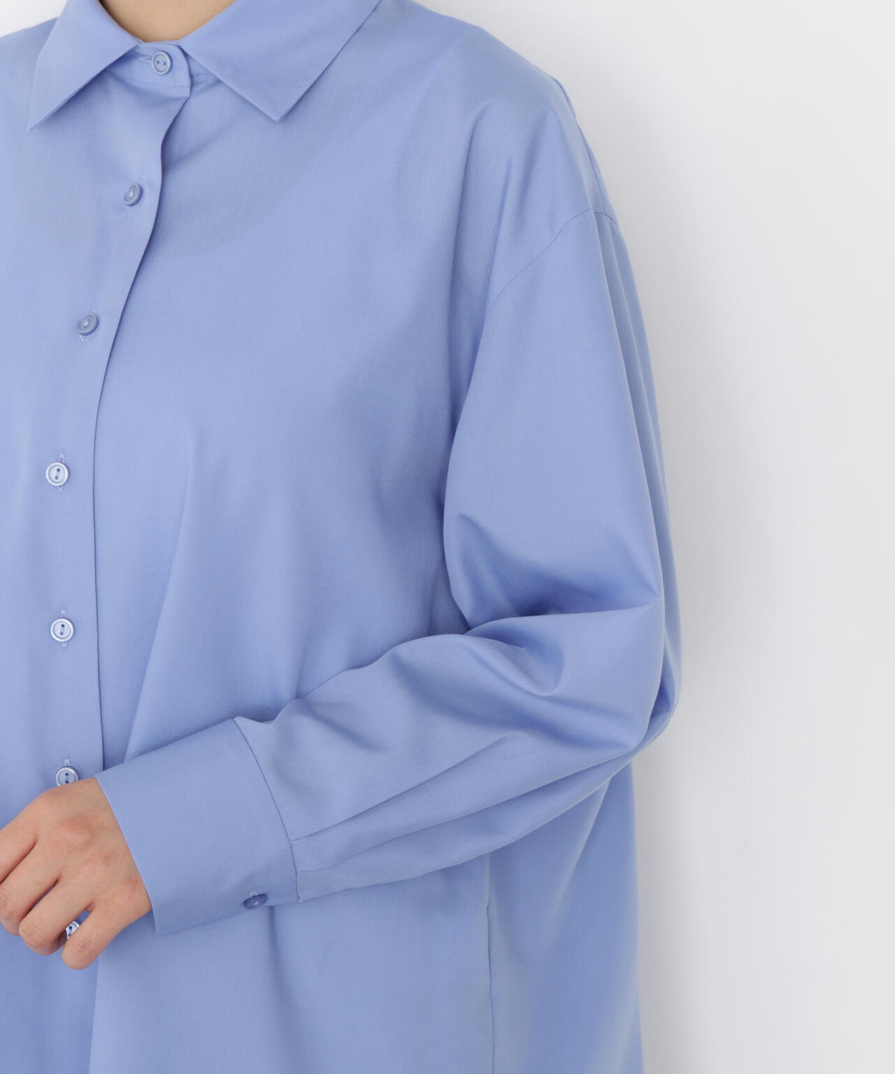 【松川星さん着用】<ウォッシャブル>バックリボンシャツ