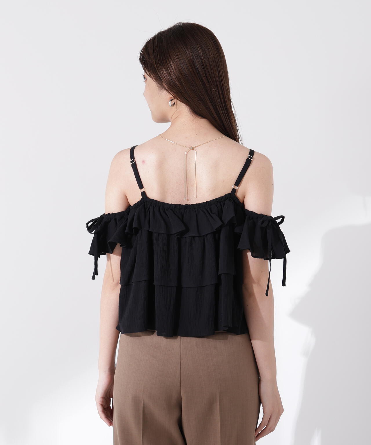 《EDIT COLOGNE》ティアードキャミブラウス