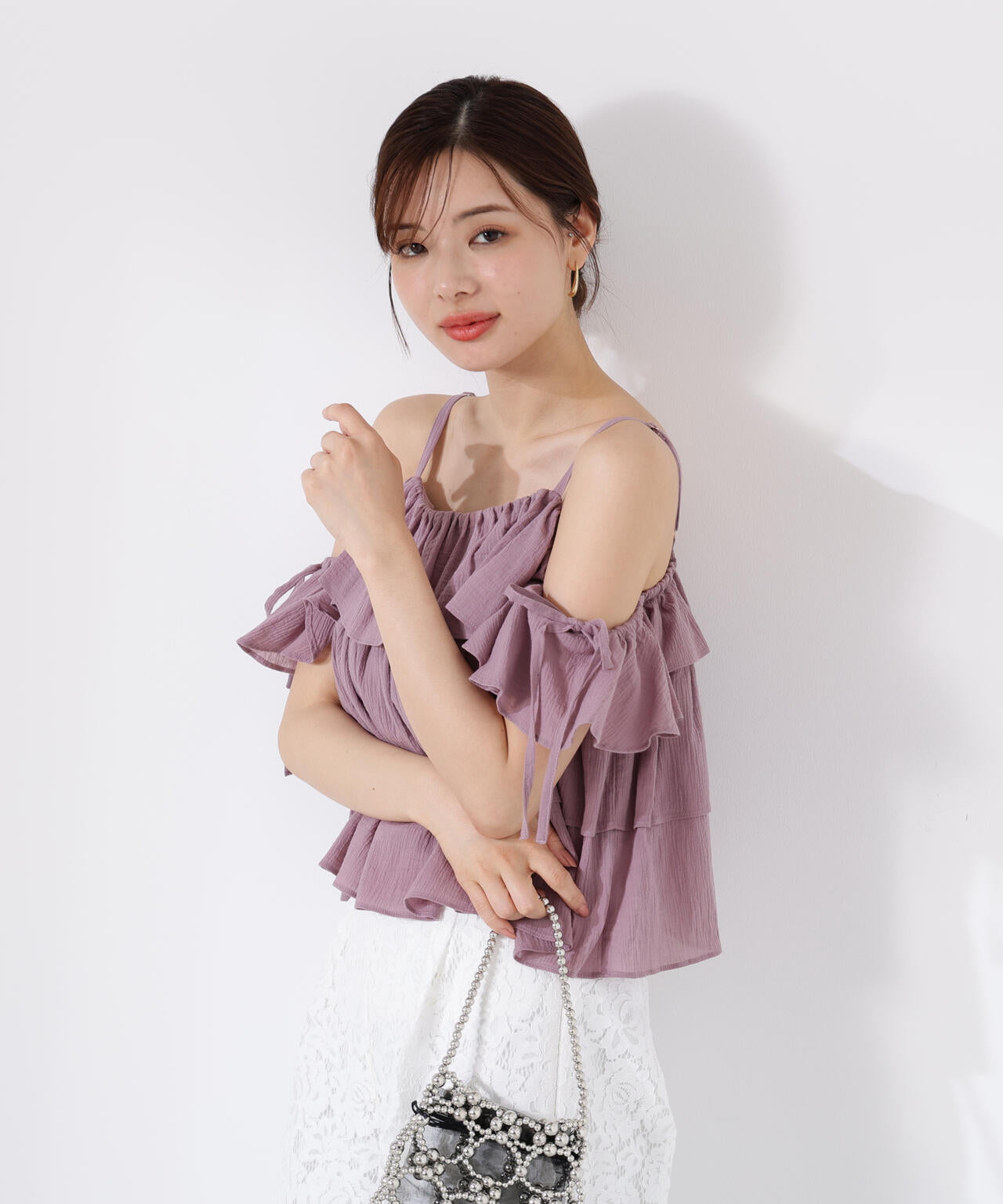 《EDIT COLOGNE》ティアードキャミブラウス