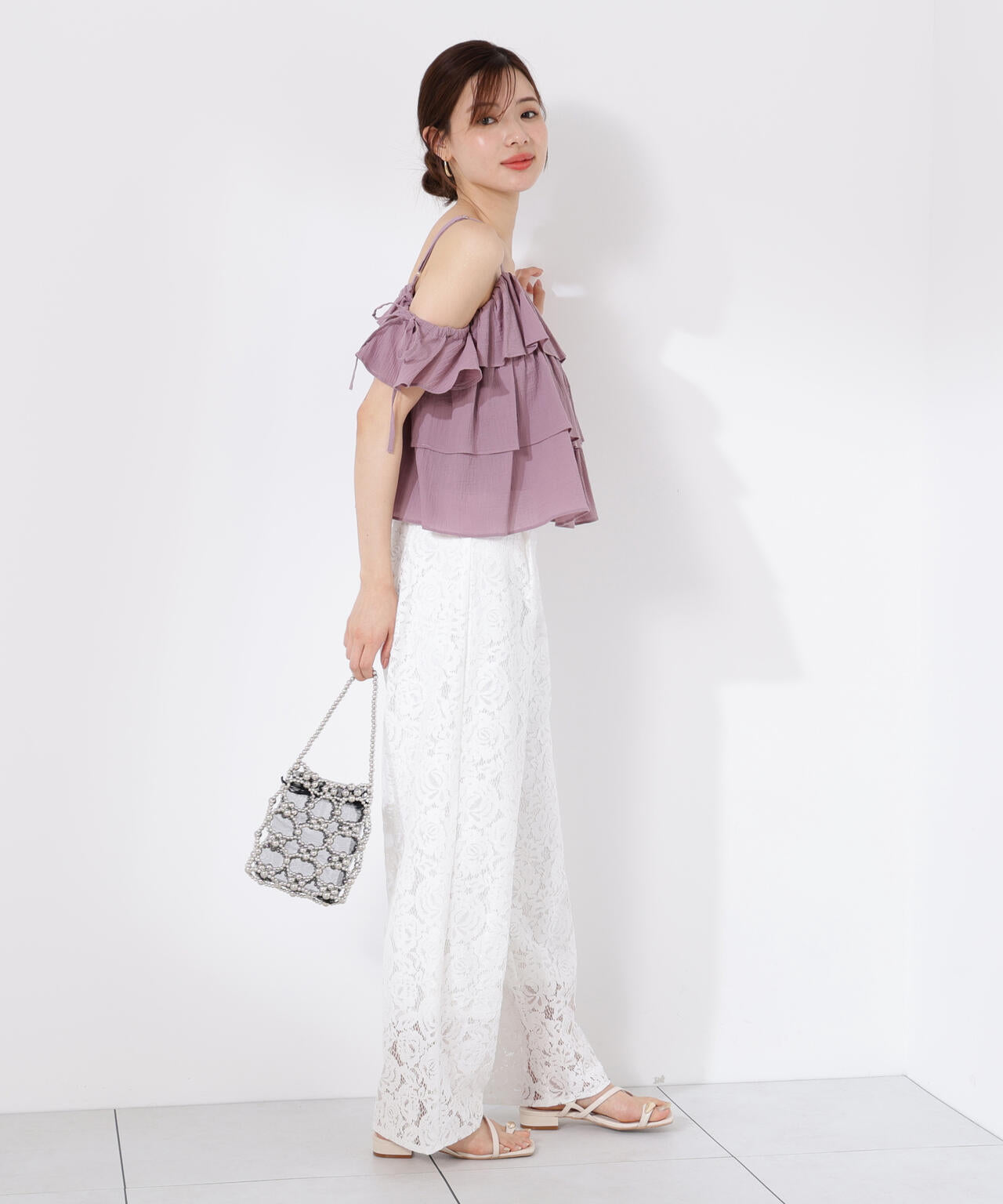 《EDIT COLOGNE》ティアードキャミブラウス