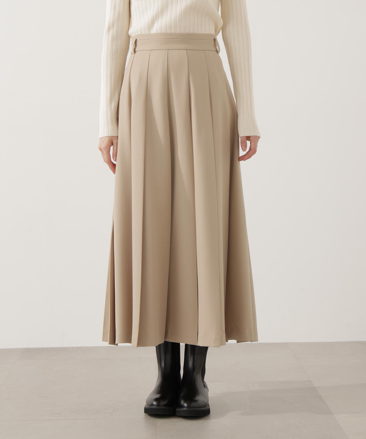 【青島心さん着用】プリーテッドスカート