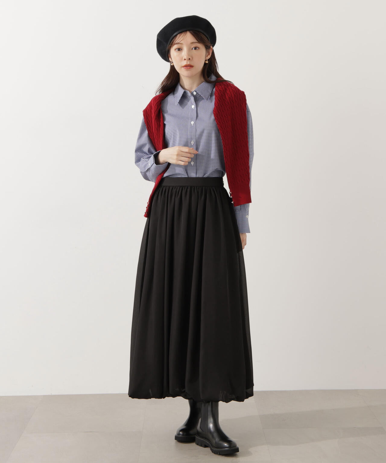 <ウォッシャブル>バルーンスカート