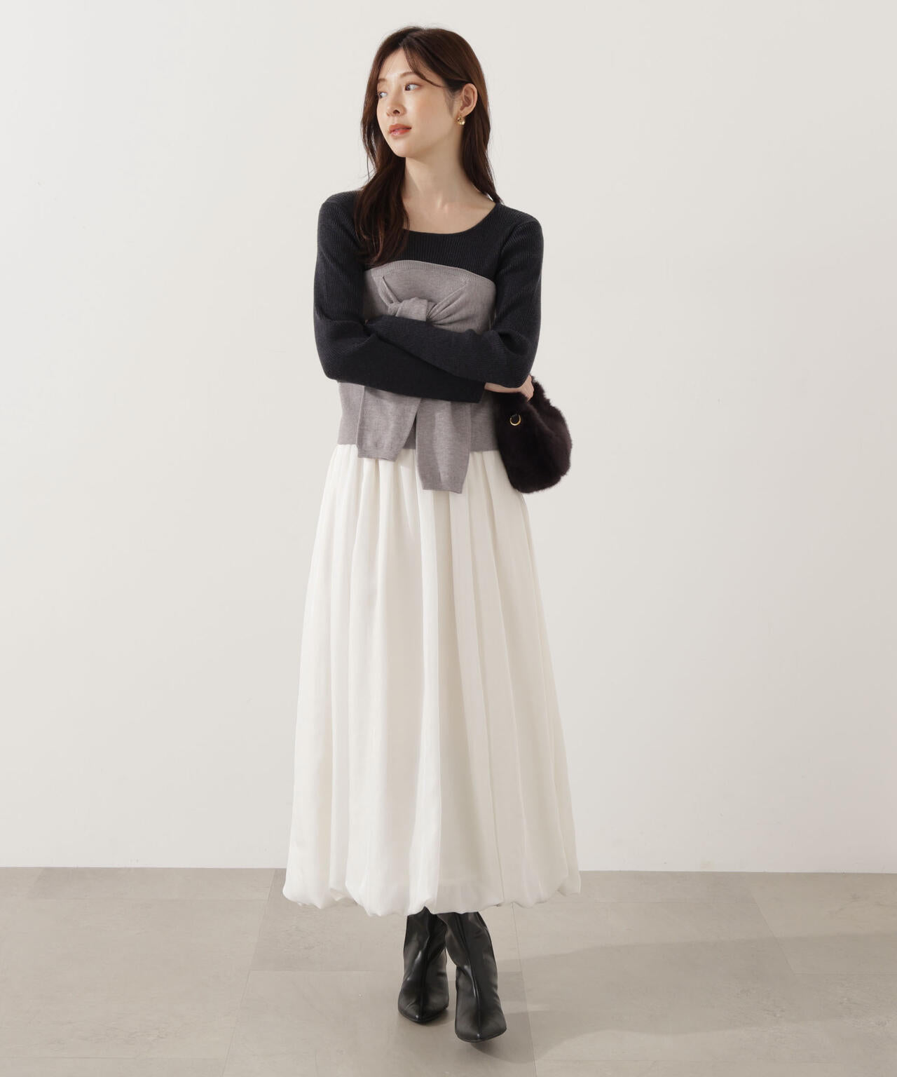 <ウォッシャブル>バルーンスカート