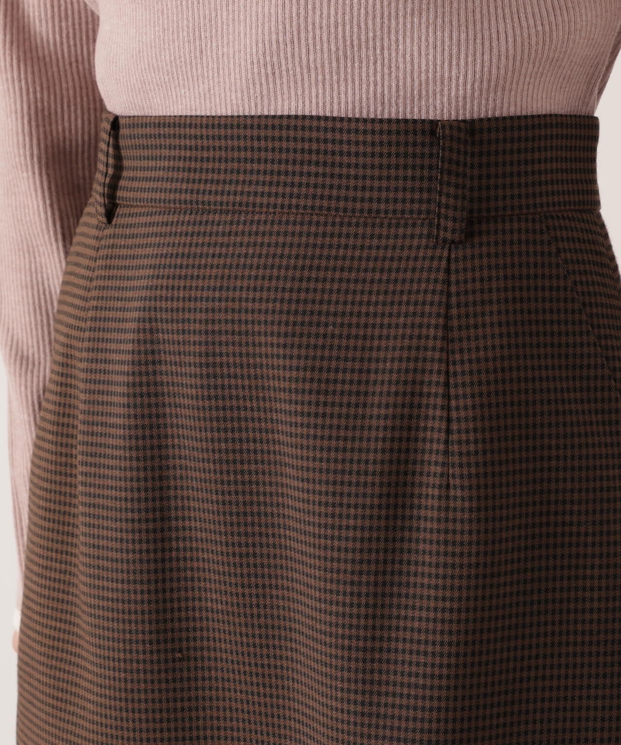 【加藤栞さん着用】ギンガムナロータイトスカート
