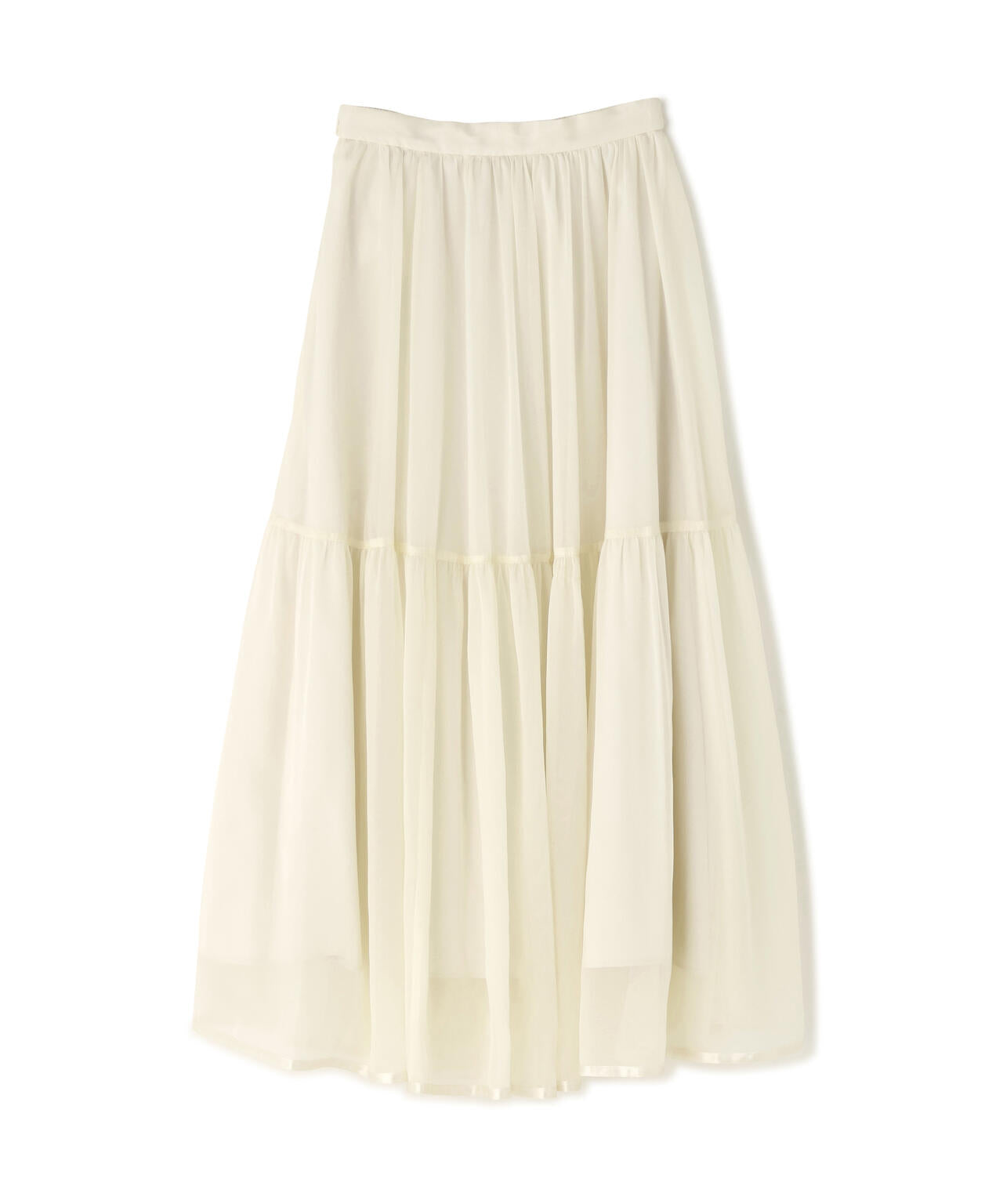 【加藤栞さん着用】シアーティアードスカート