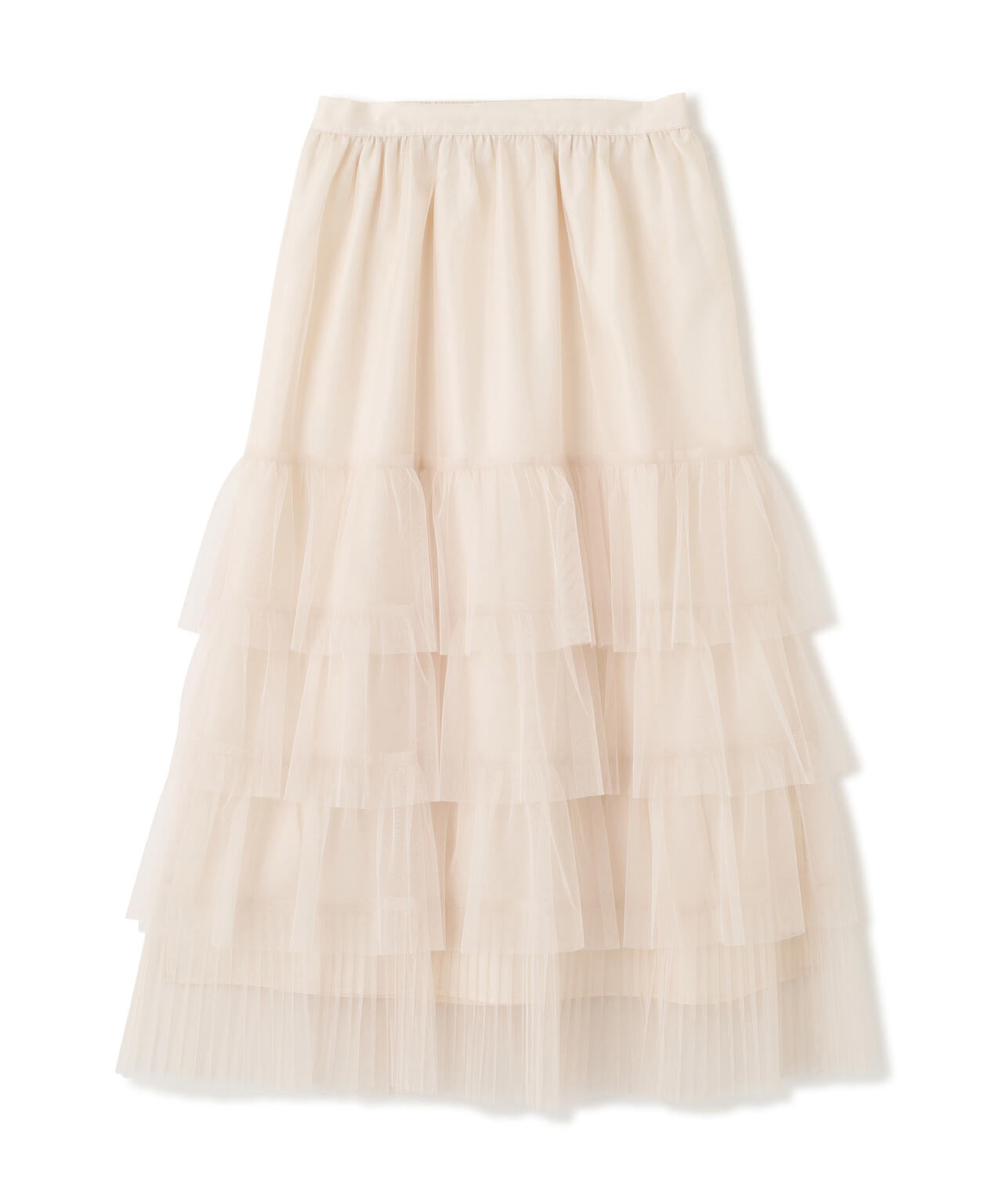 【加藤栞さん着用】部分プリーツティアードスカート