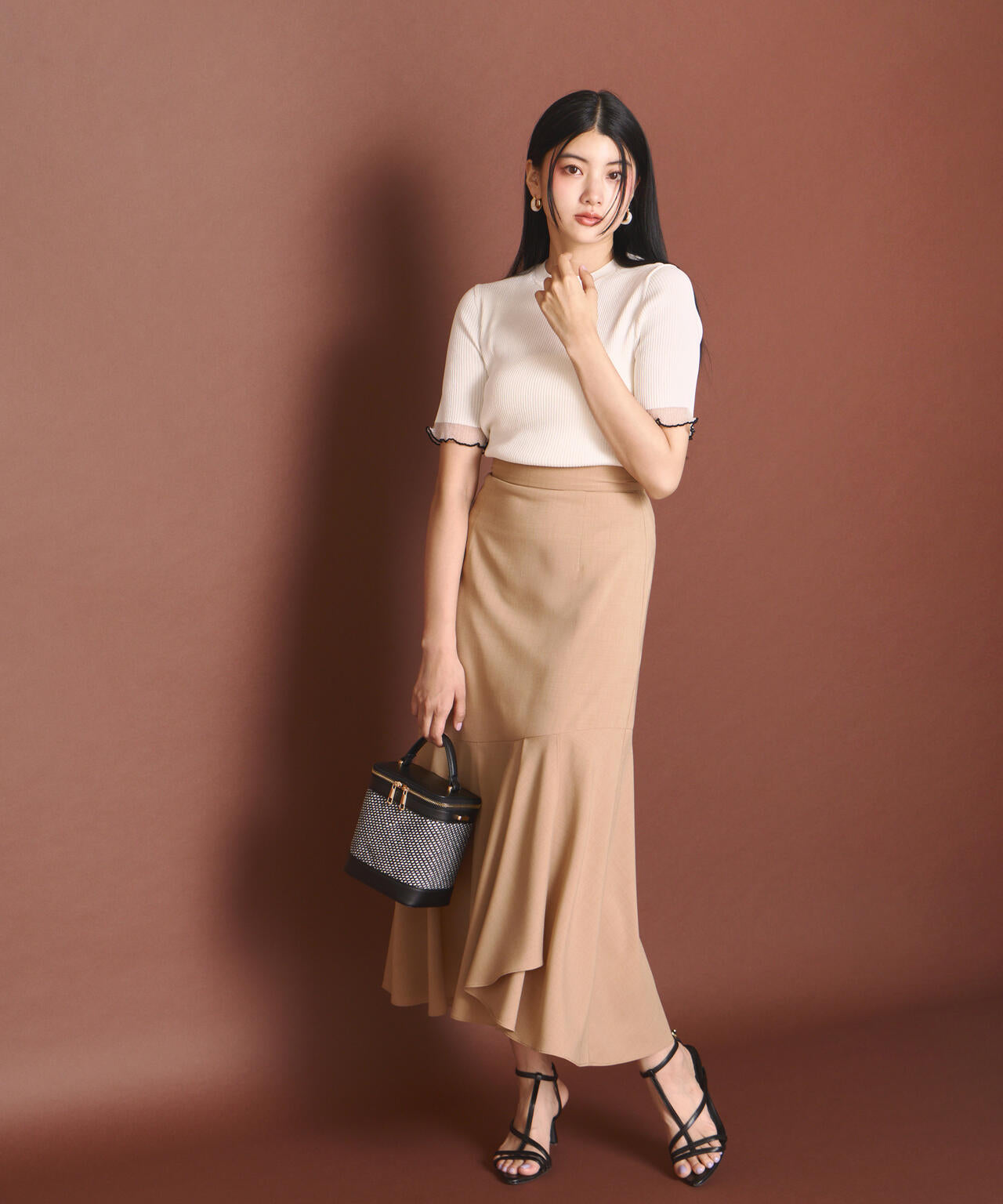 アシメフリルマーメイドスカート