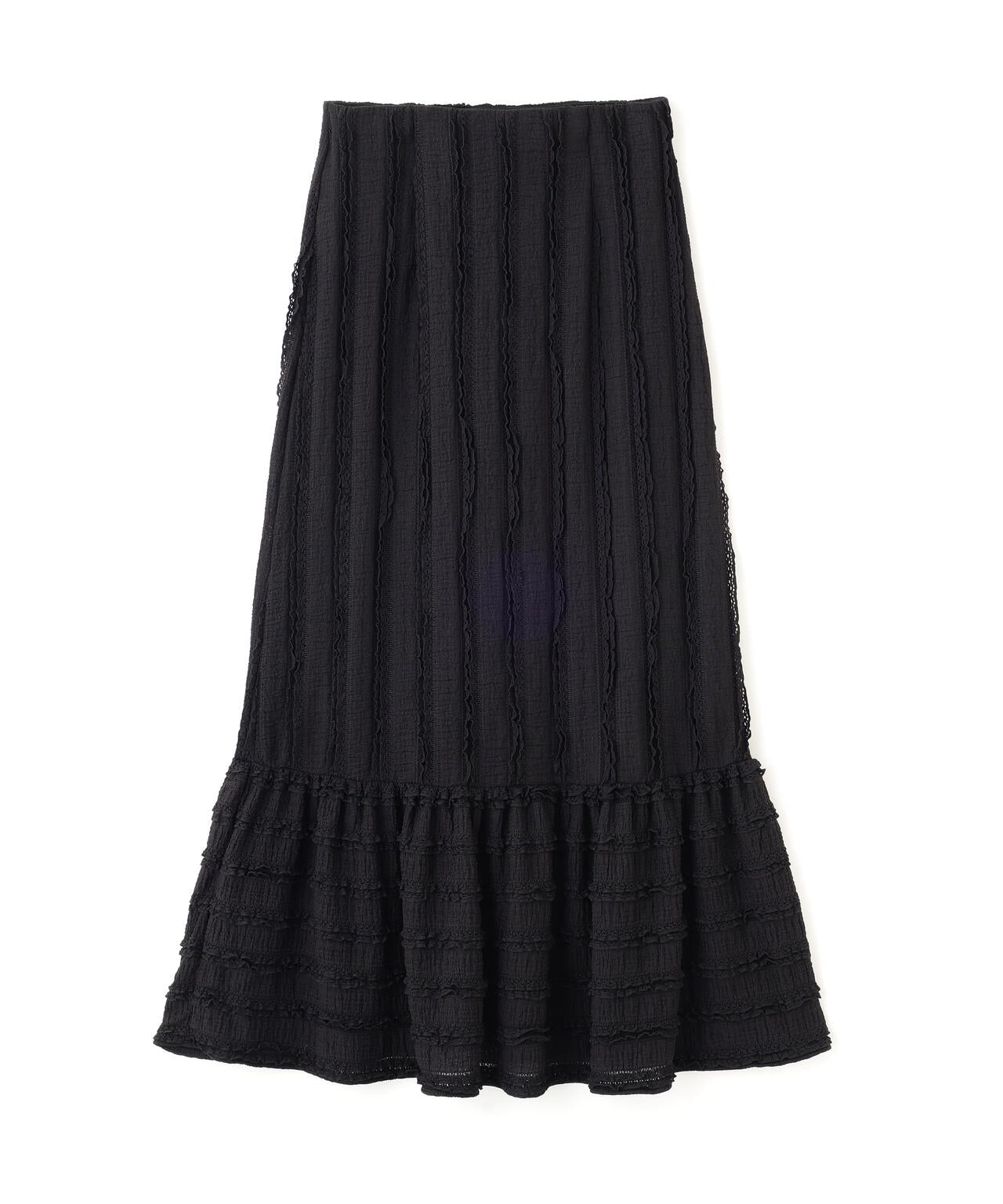 カットレース切り替えスカート