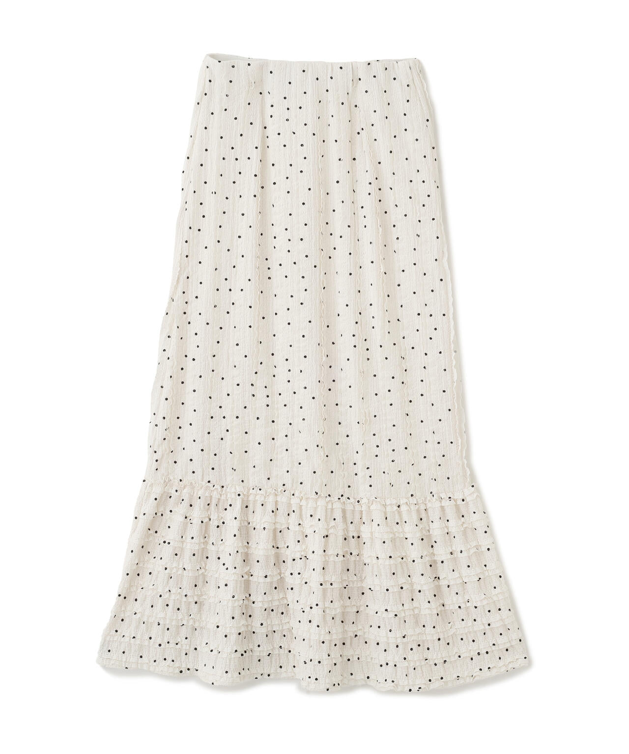 カットレース切り替えスカート