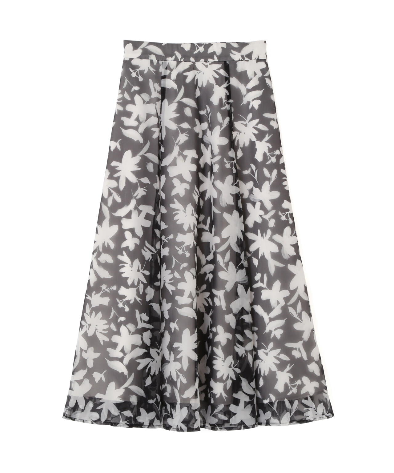 <ウォッシャブル>ペイントフラワースカート