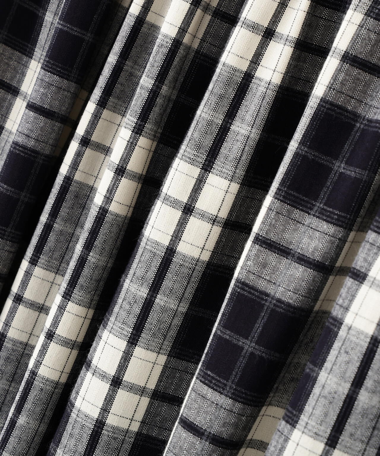 チェック柄ティアードスカート