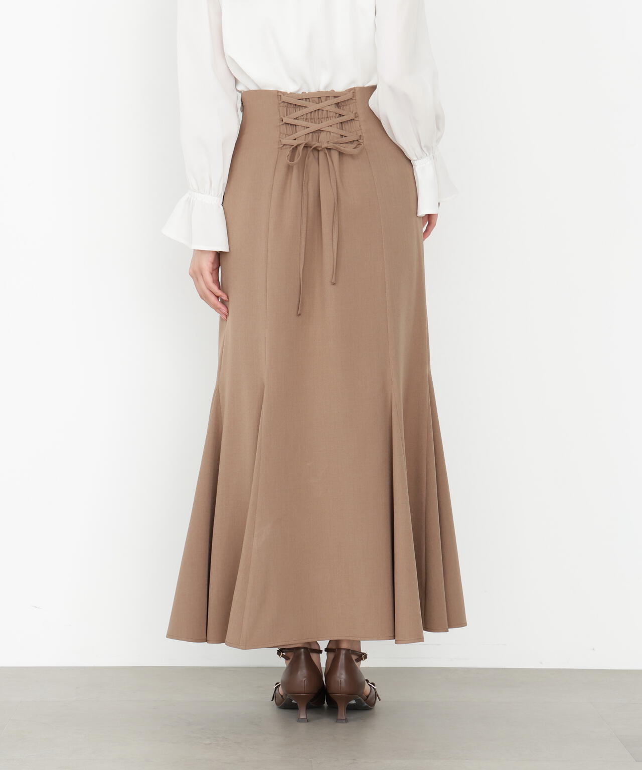 【松川星さん着用】バックレースアップマーメイドスカート