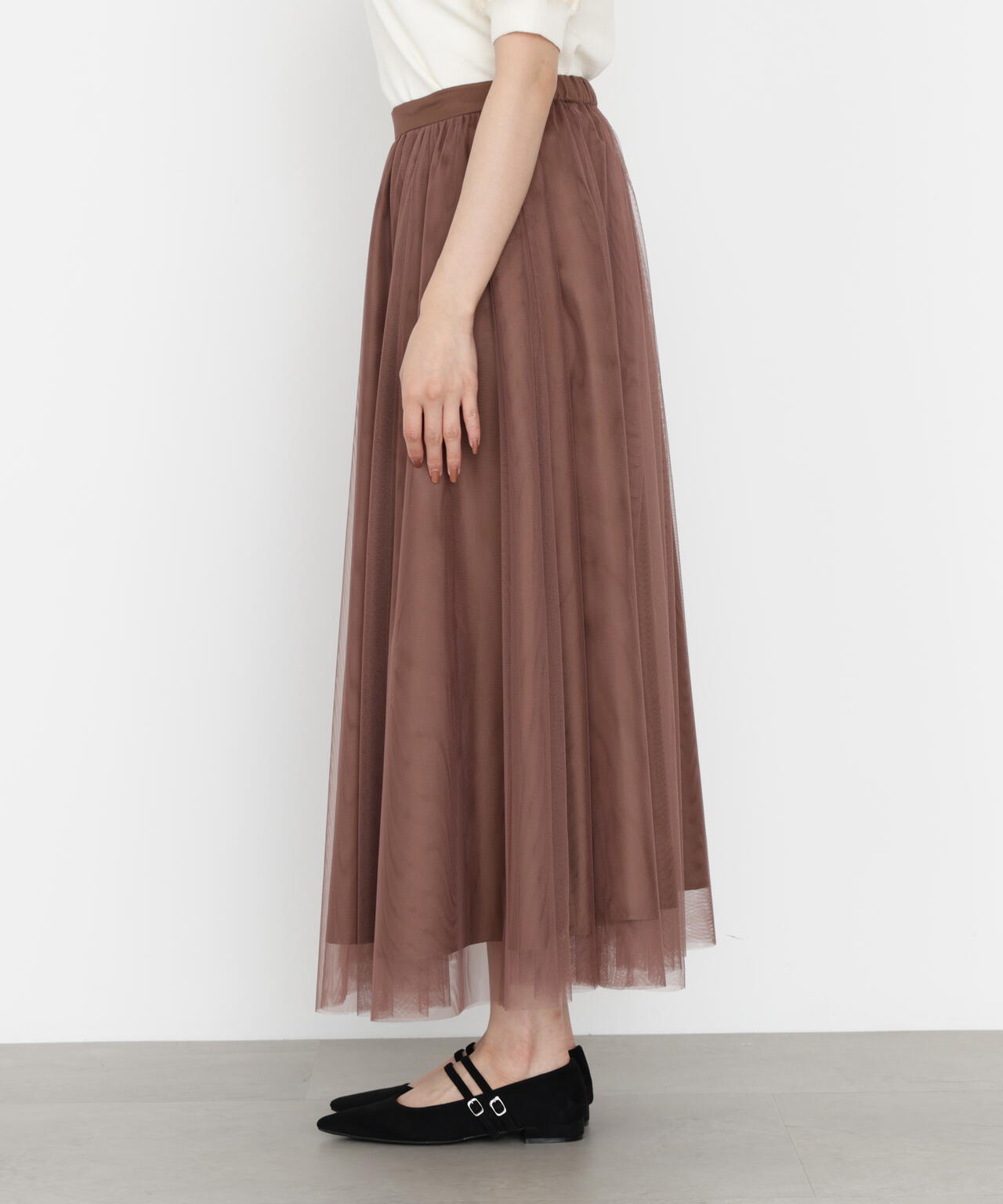 チュールギャザースカート