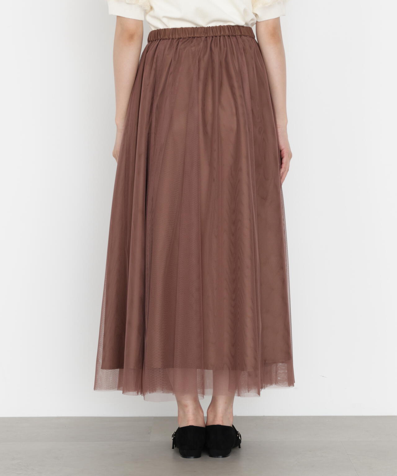 チュールギャザースカート