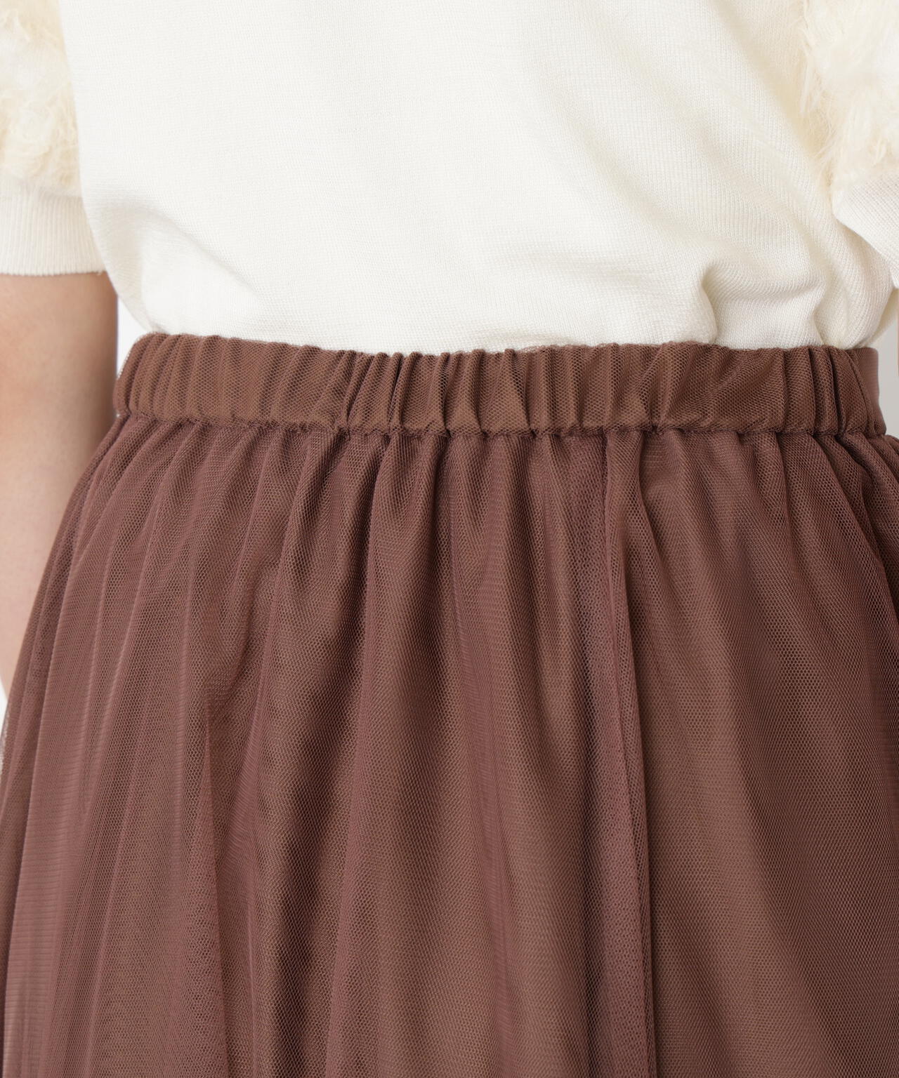 チュールギャザースカート